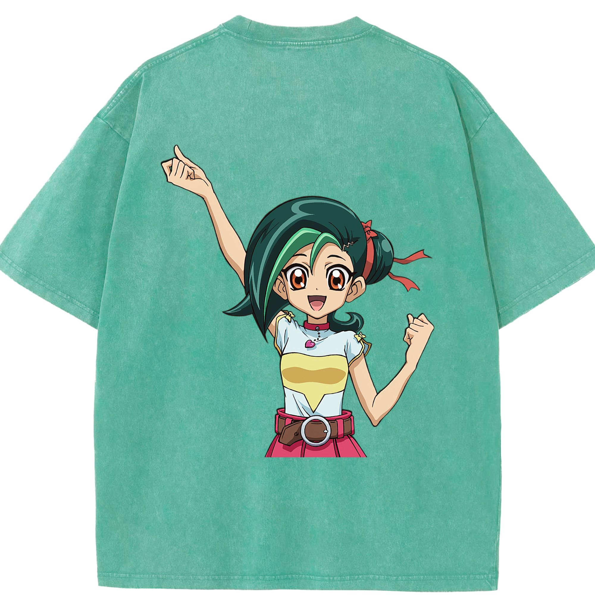 （画像用） 遊☆戯☆王 Yu-Gi-Oh! 綿100% ヴィンテージ風 半袖Tシャツ（背面プリント）